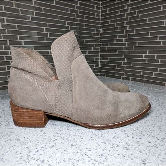 Seychelles Anthropologie score ankle boots taupe tan women's size 9 - Picture 5 of 8